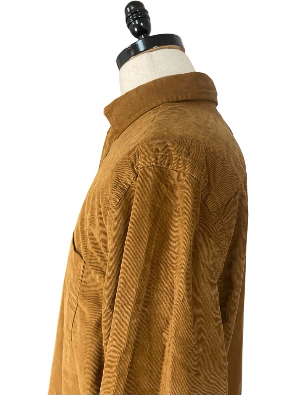 UNTUCKit Caprone Cord Corduroy Button Down Shirt Brown - Picture 5 of 16